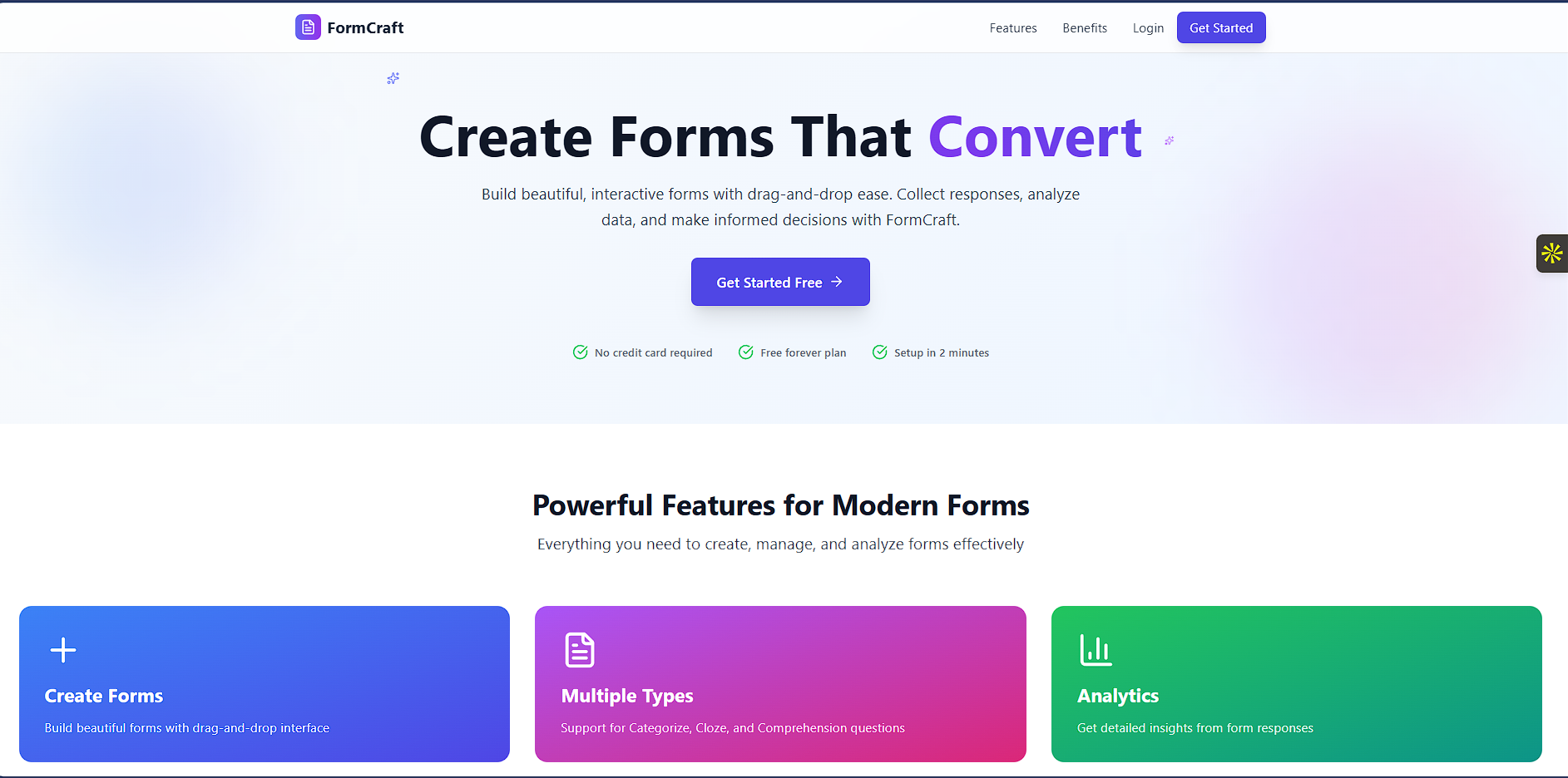 Form Builder & Analytics Platform